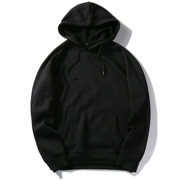 Your Text Customized Mens Zipper Hooded Sweatshirt Hoodie Solid Plain Pockets 